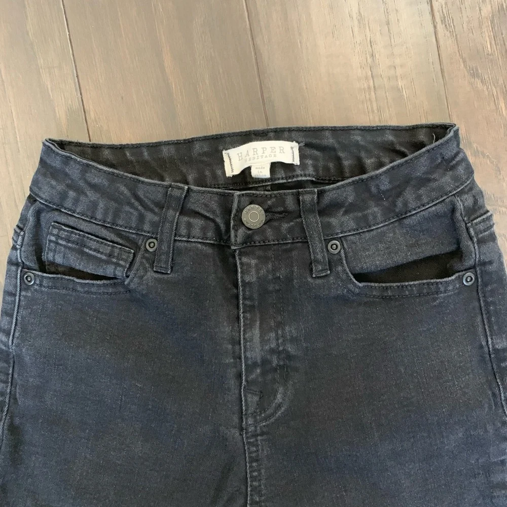 Harper Heritage Women’s Black Ripped Skinny Jeans - Picture 3 of 5